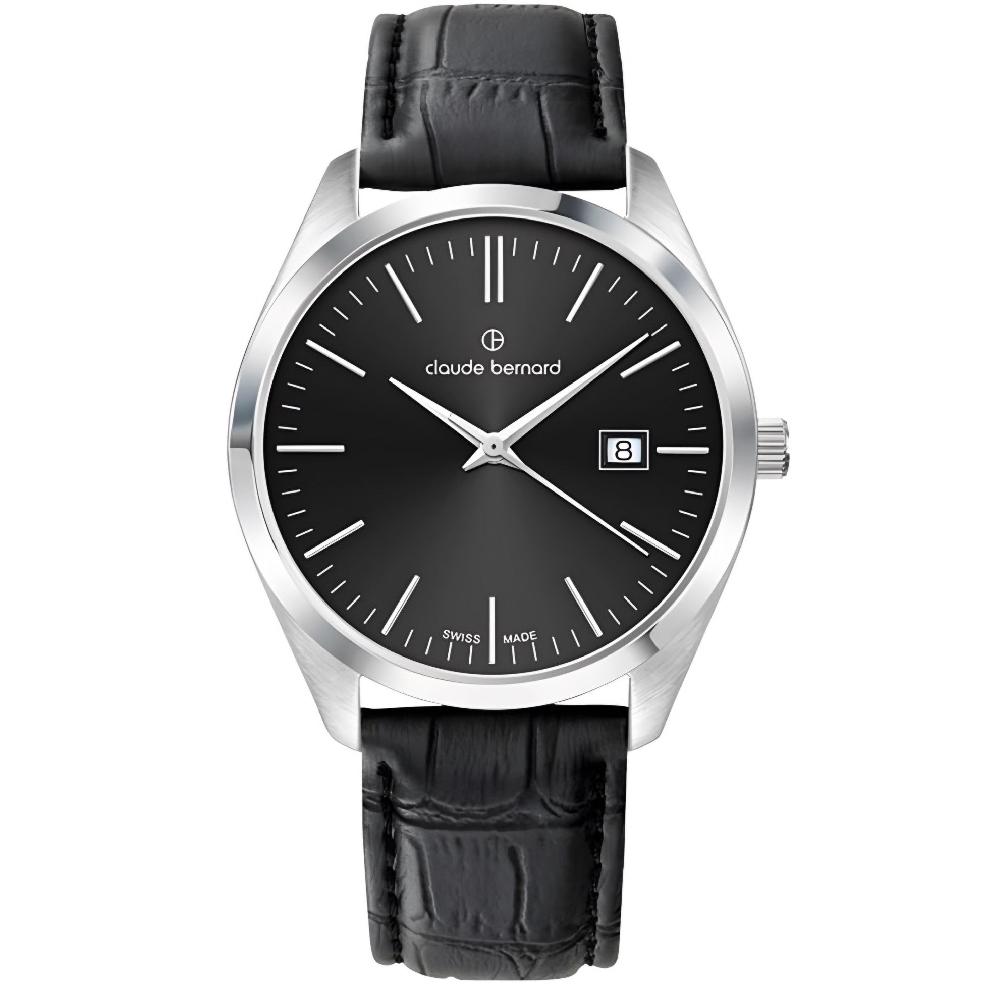 Reloj Claude Bernard Classic Negro 42mm Hombre