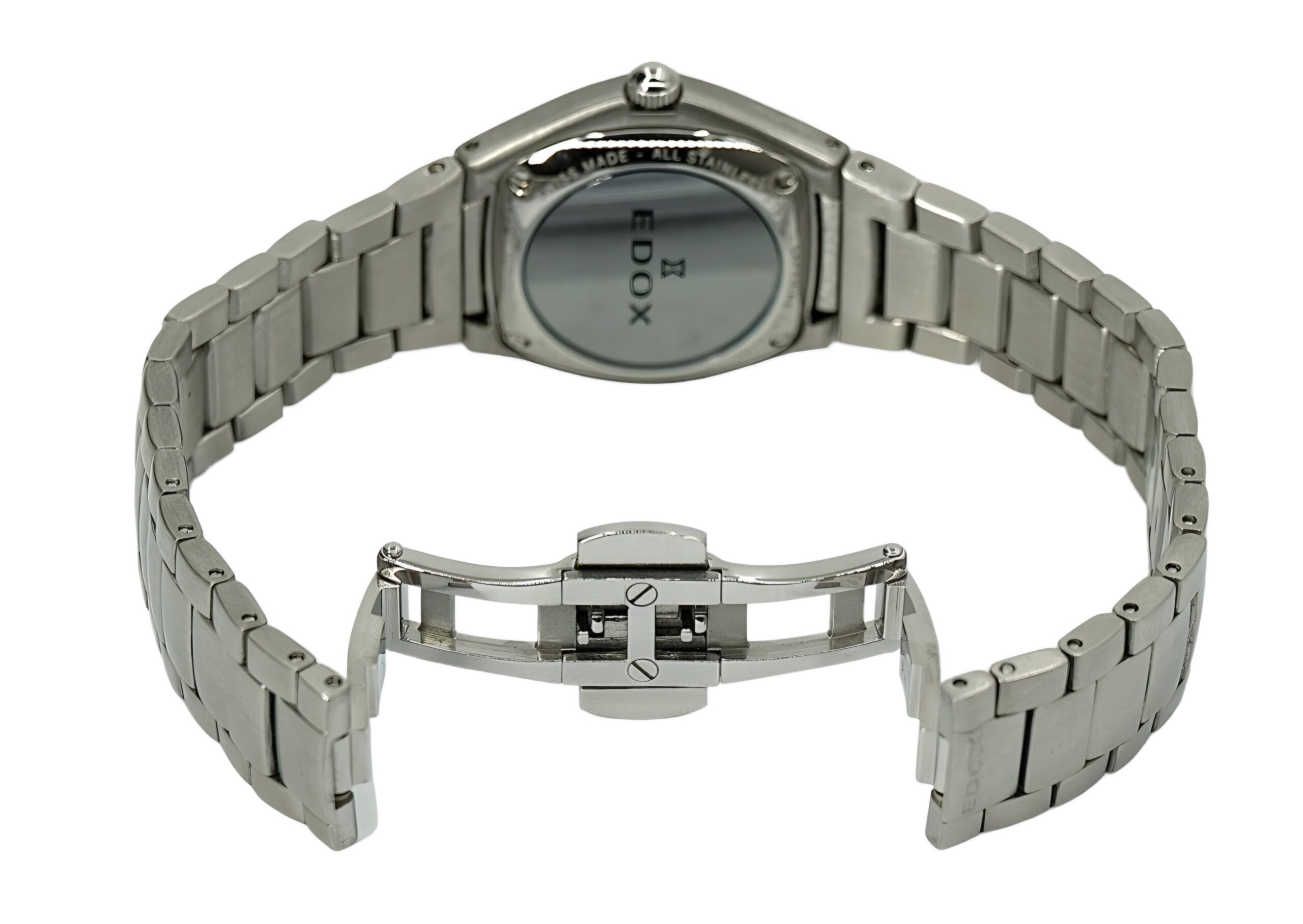 Reloj Edox Classic Mujer Plateado Esfera Blanca 28mm