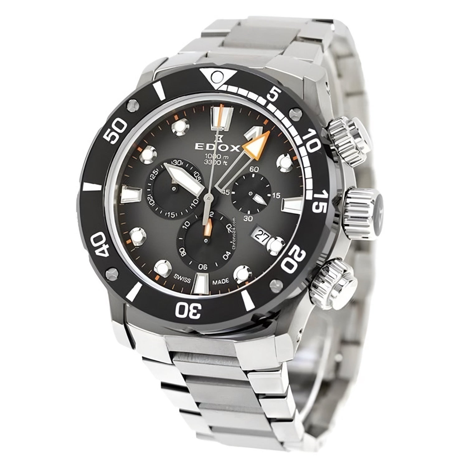 Reloj Edox Chronograph Esfera Negra Hombre 10242.TINMGIDNO