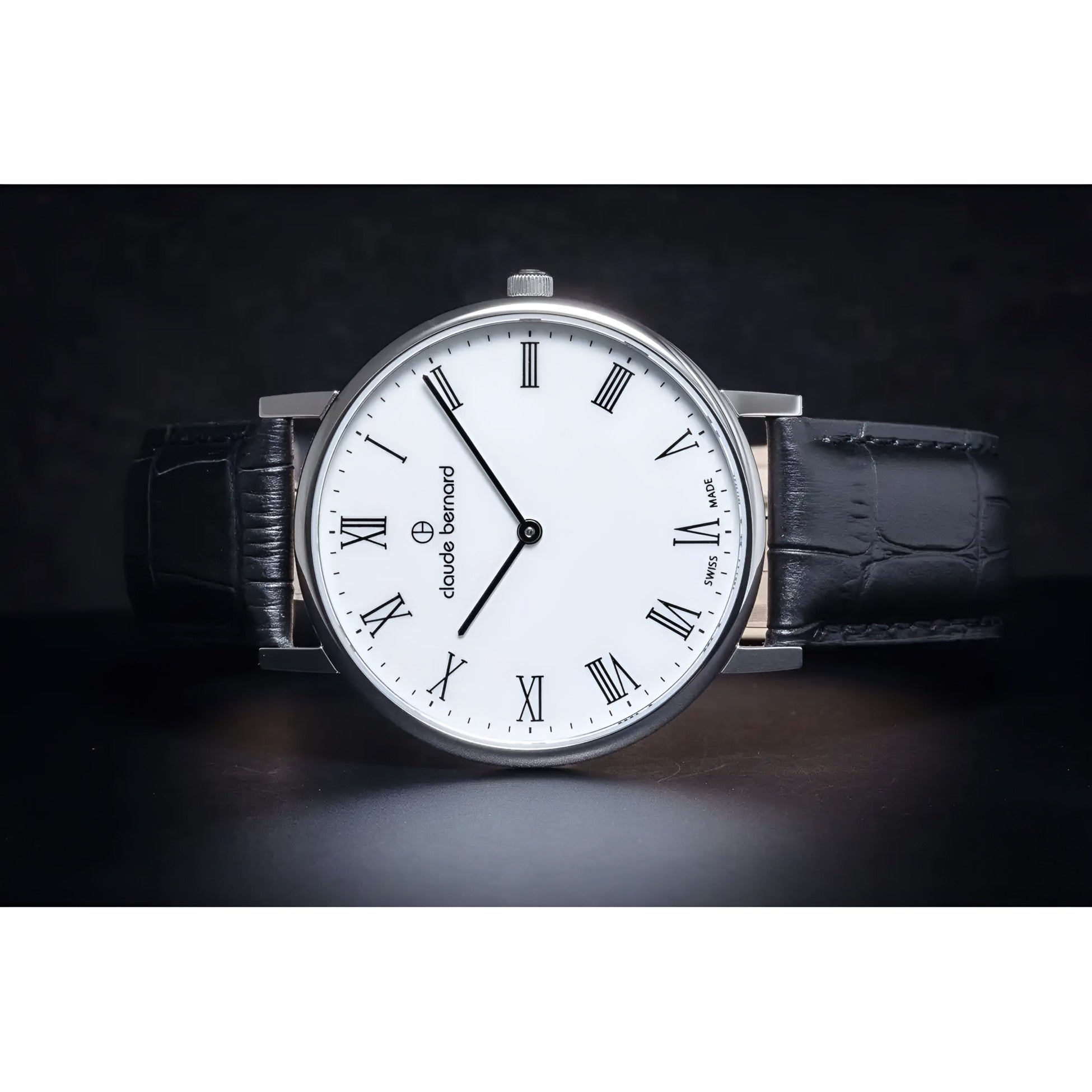 Reloj Claude Bernard Slim Line Roman Numeral 41mm Hombre 20219.3BR