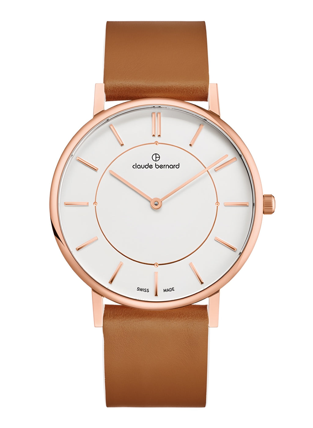 Reloj Claude Bernard Slim Line Camel 41mm Hombre