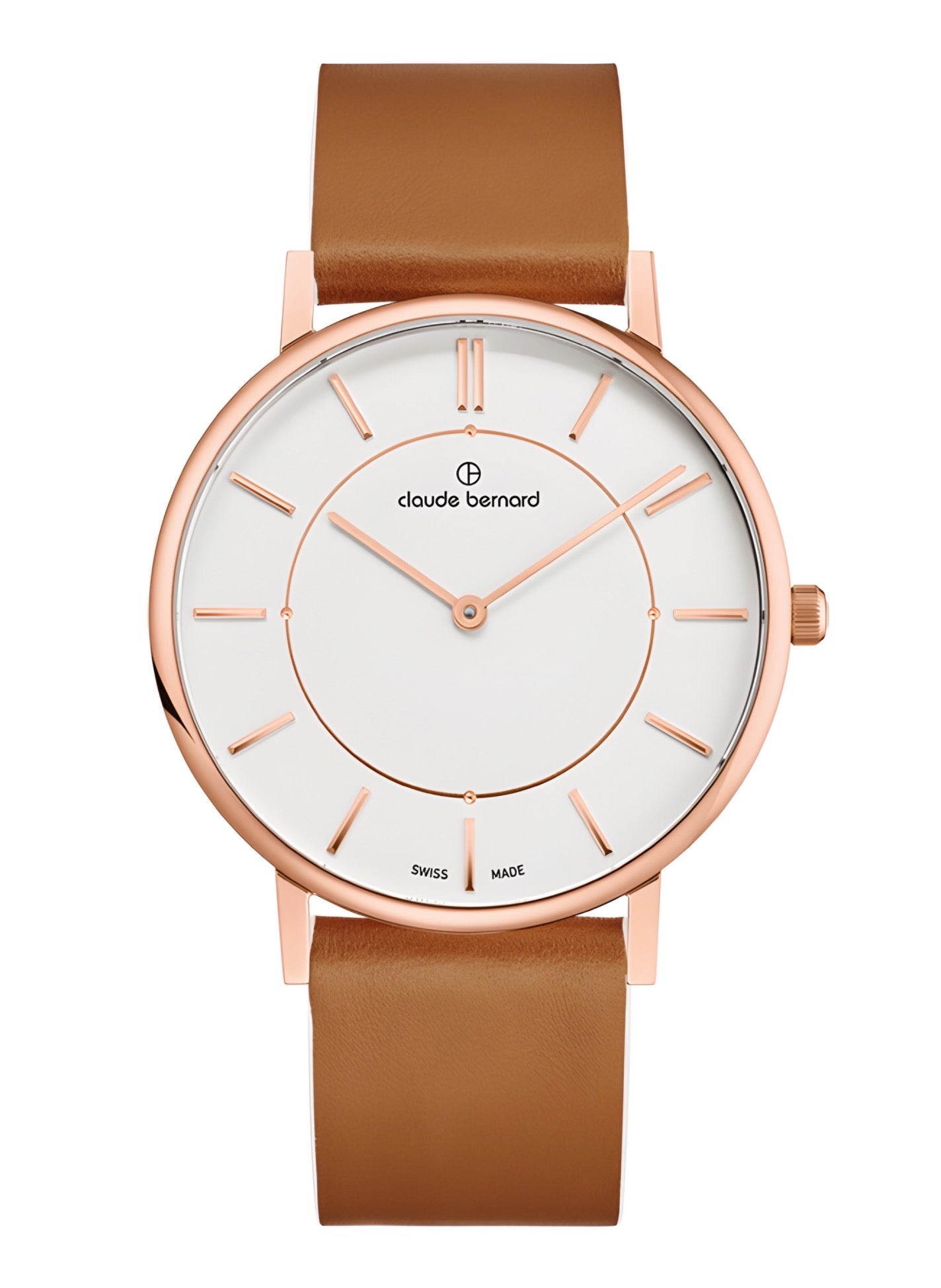 Reloj Claude Bernard Slim Line Camel 41mm Hombre