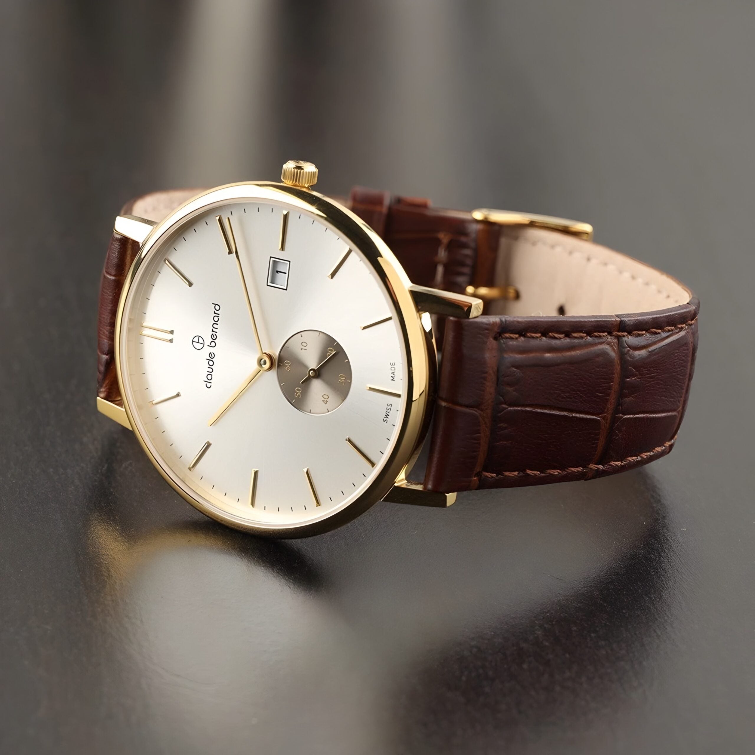 Reloj Claude Bernard Classic Esfera Gris 41mm Hombre 65004.37JAIDG