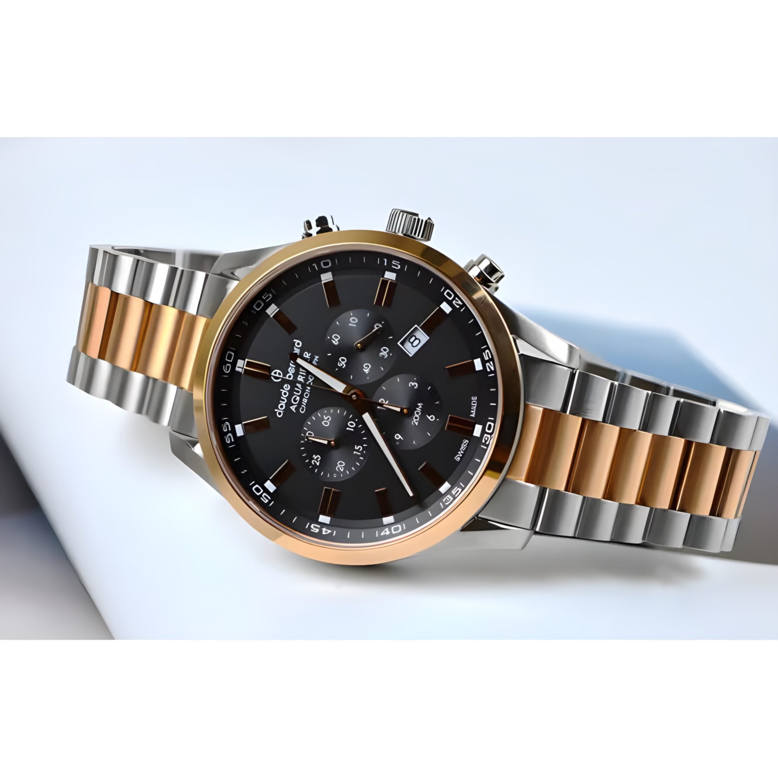 Reloj Claude Bernard Cronografo Acero Bicolor  Hombre 10222.357RMNIR