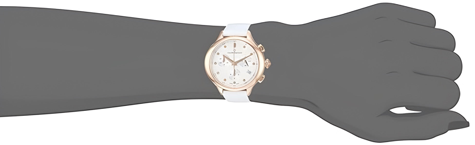 Reloj Claude Bernard White Chronograph Mujer 10232.37RAIR