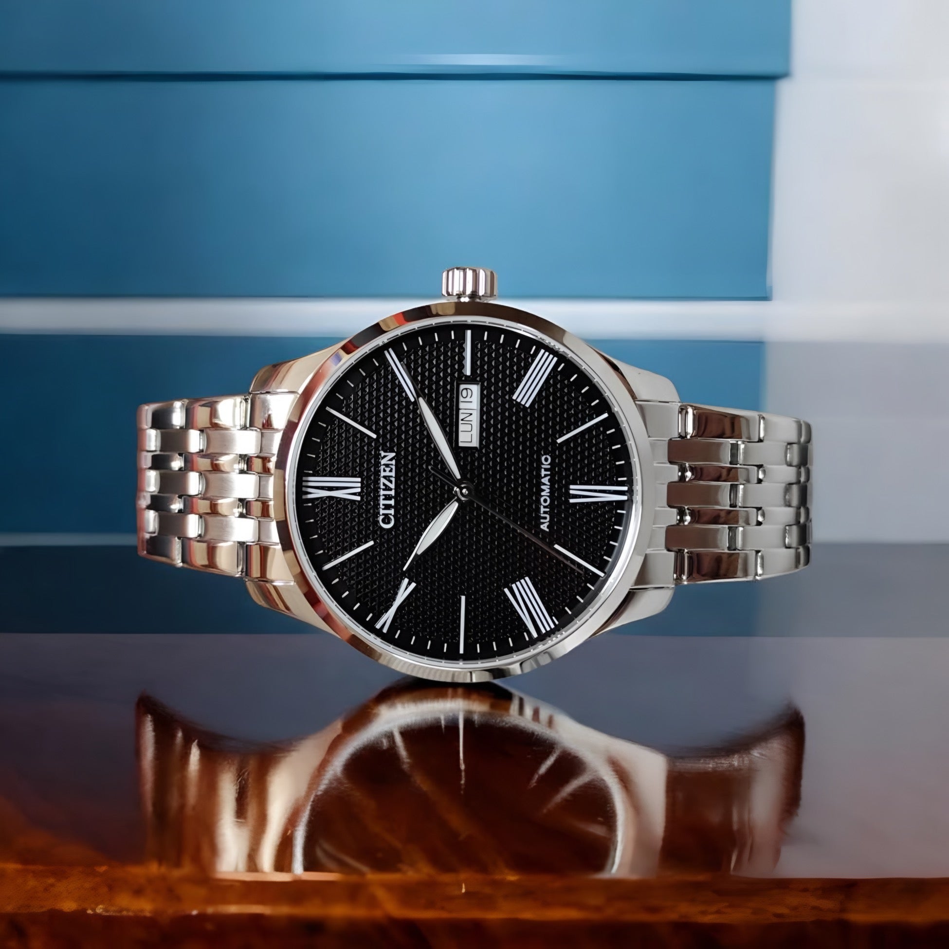 Reloj Citizen Automatic NH8350-59E Acero Esfera Negra Hombre