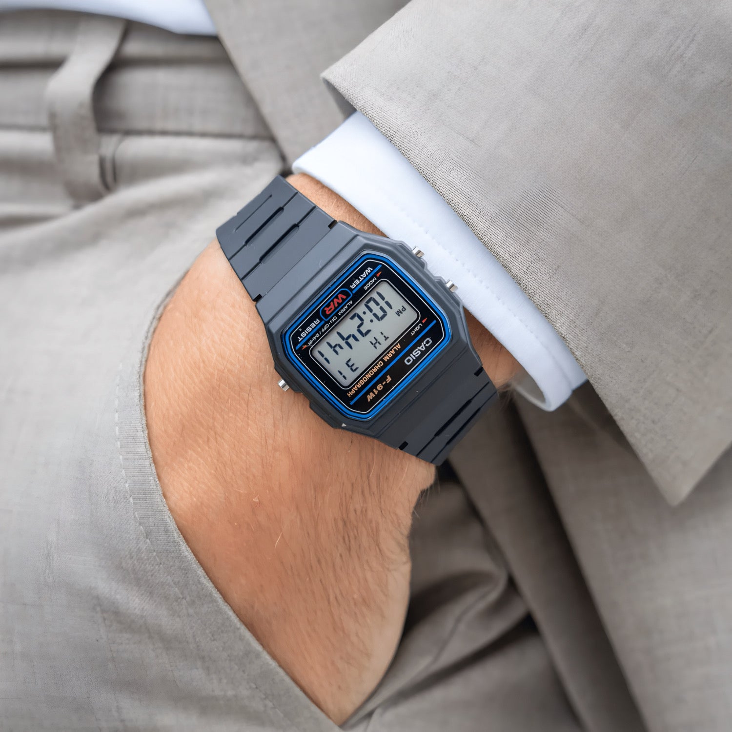 Reloj Casio Vintege Unisex F-91W-1DG