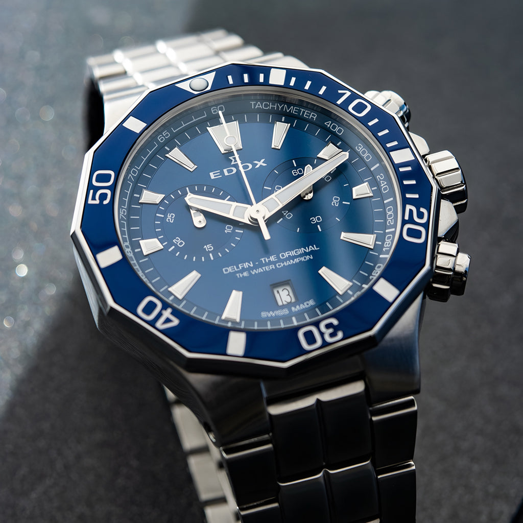 Reloj Edox Delfin The Original Chronograph Acero Hombre 10112.3BUMBUIN