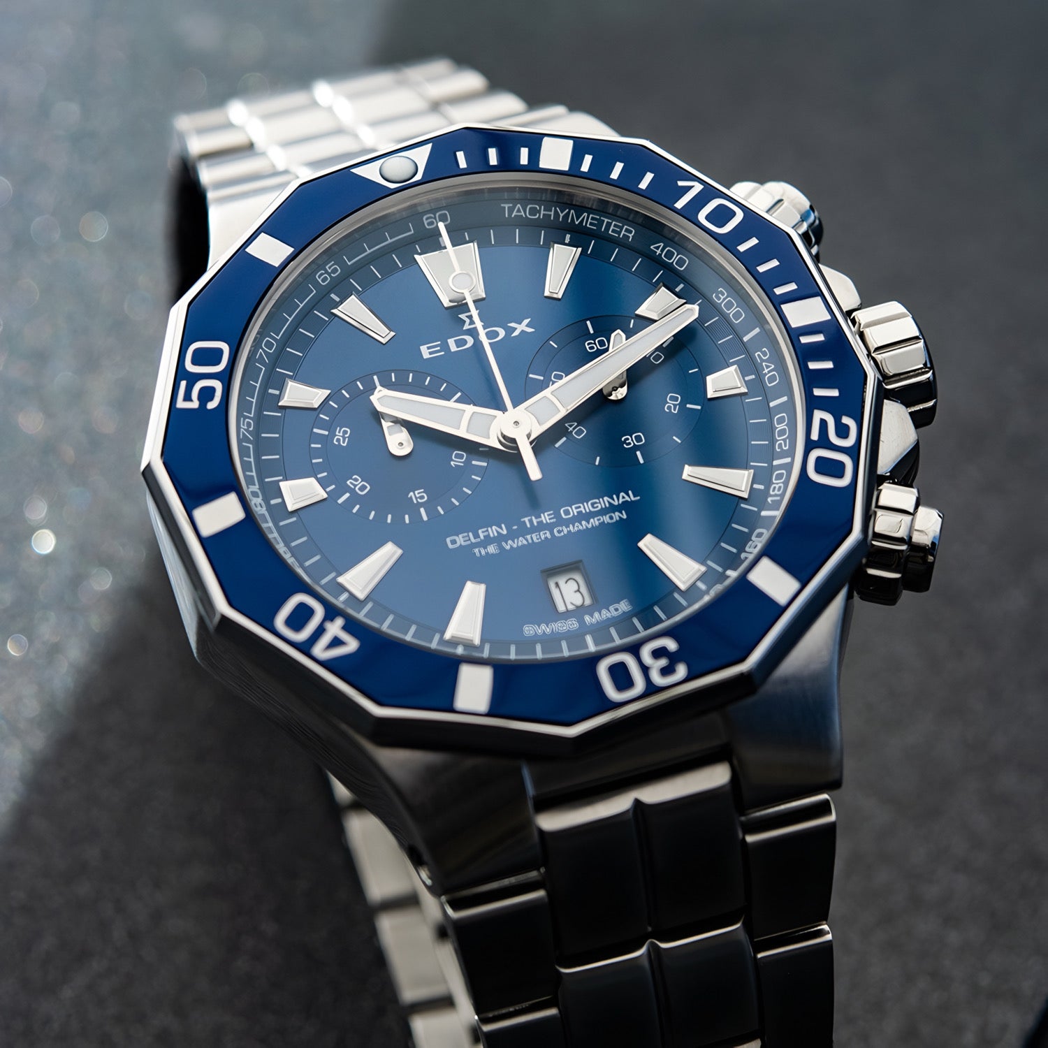Reloj Edox Delfin The Original Chronograph Acero Hombre 10112.3BUMBUIN