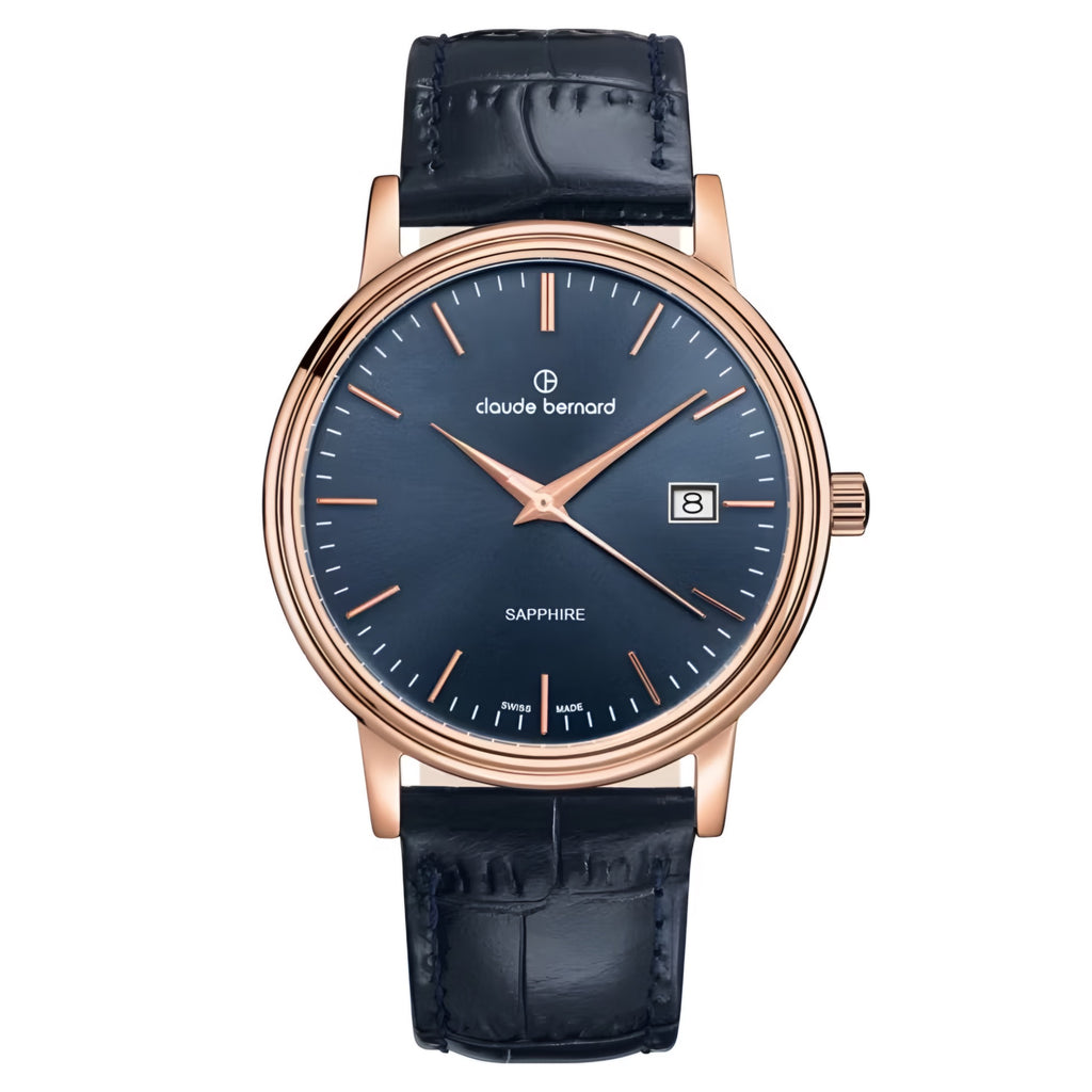Reloj Claude Bernard Classic Azul Mujer