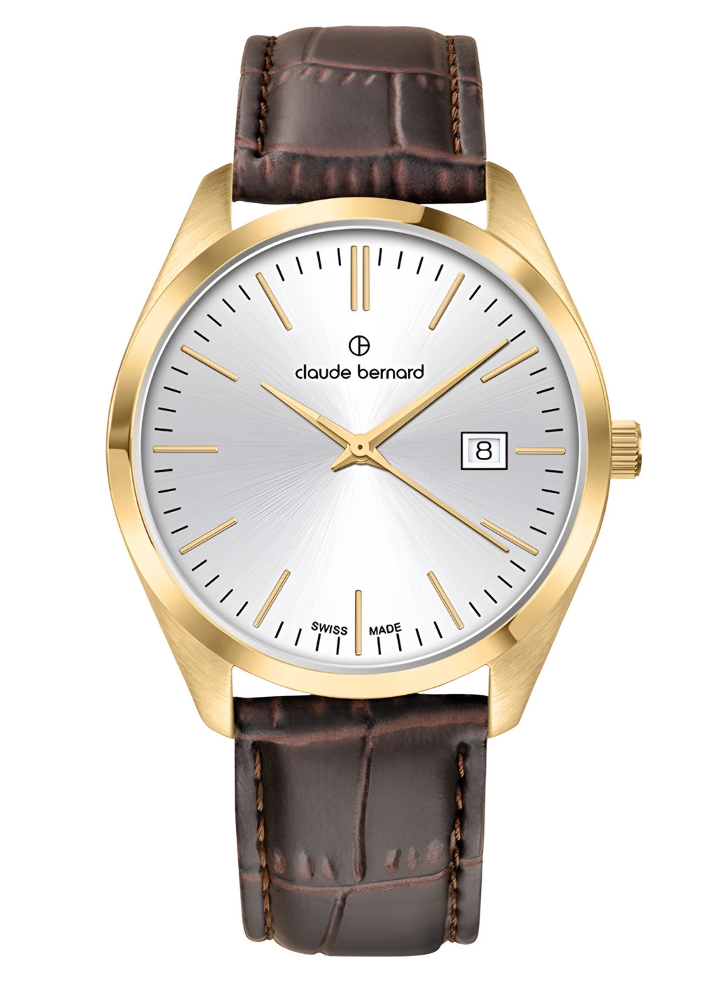 Reloj Claude Bernard Classic Cuero Cafe Hombre