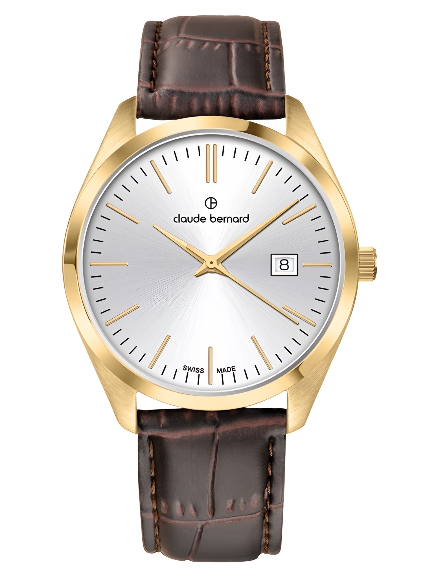 Reloj Claude Bernard Classic Cuero Cafe Hombre