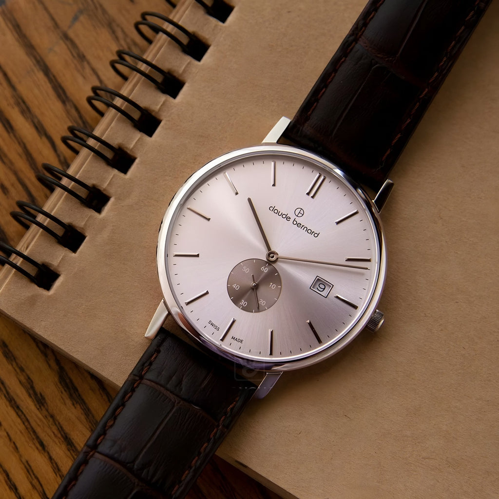 Reloj Claude Bernard Slim Line Cuero  Hombre