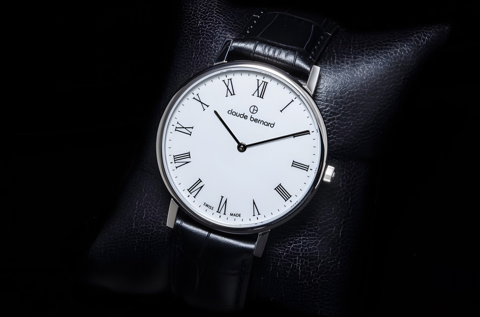 Reloj Claude Bernard Slim Line Roman Numeral 41mm Hombre 20219.3BR