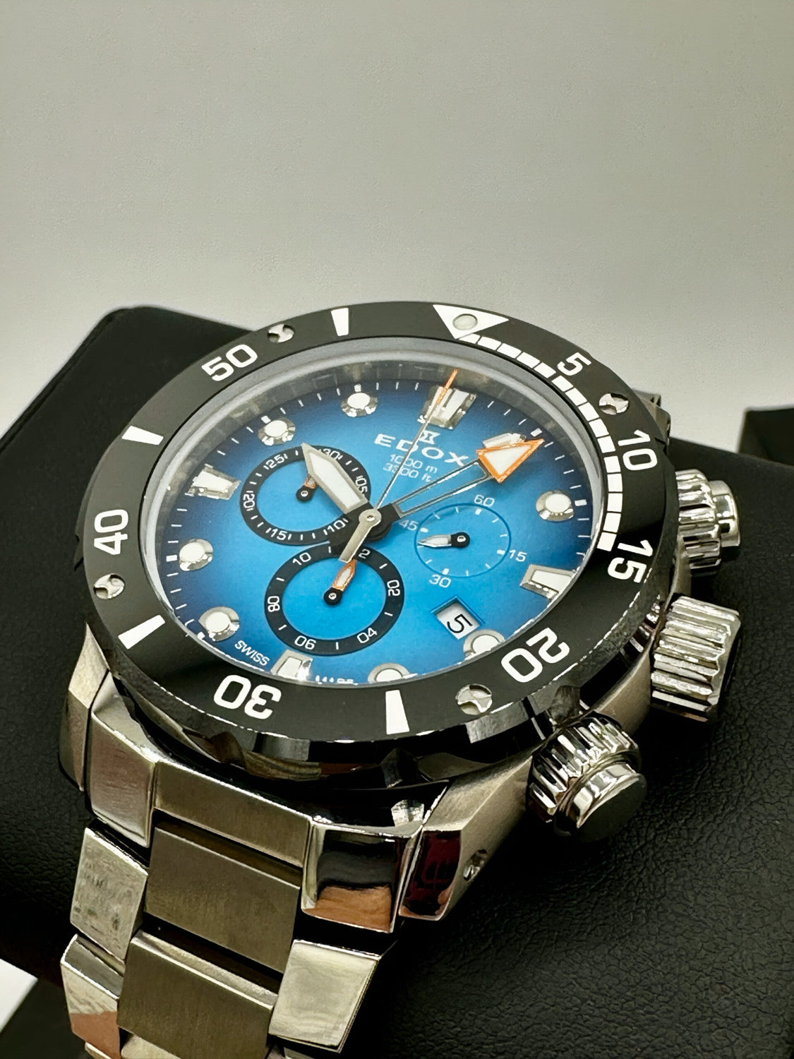 Reloj Edox Chronograph Esfera Azul Hombre 10242.TINMBUIDN