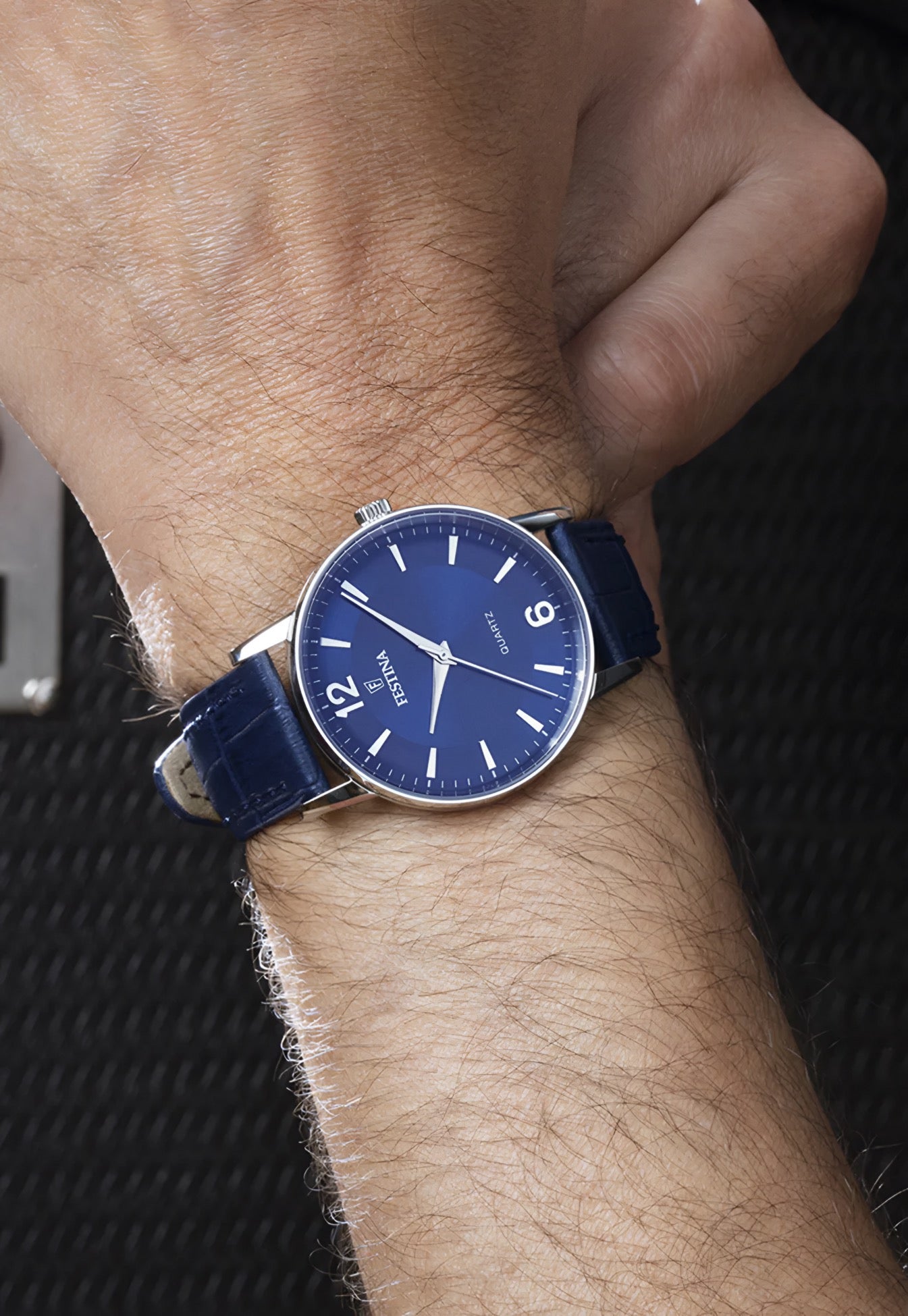 Reloj Festina F20690/3 Cuero Azul Clasico Hombre