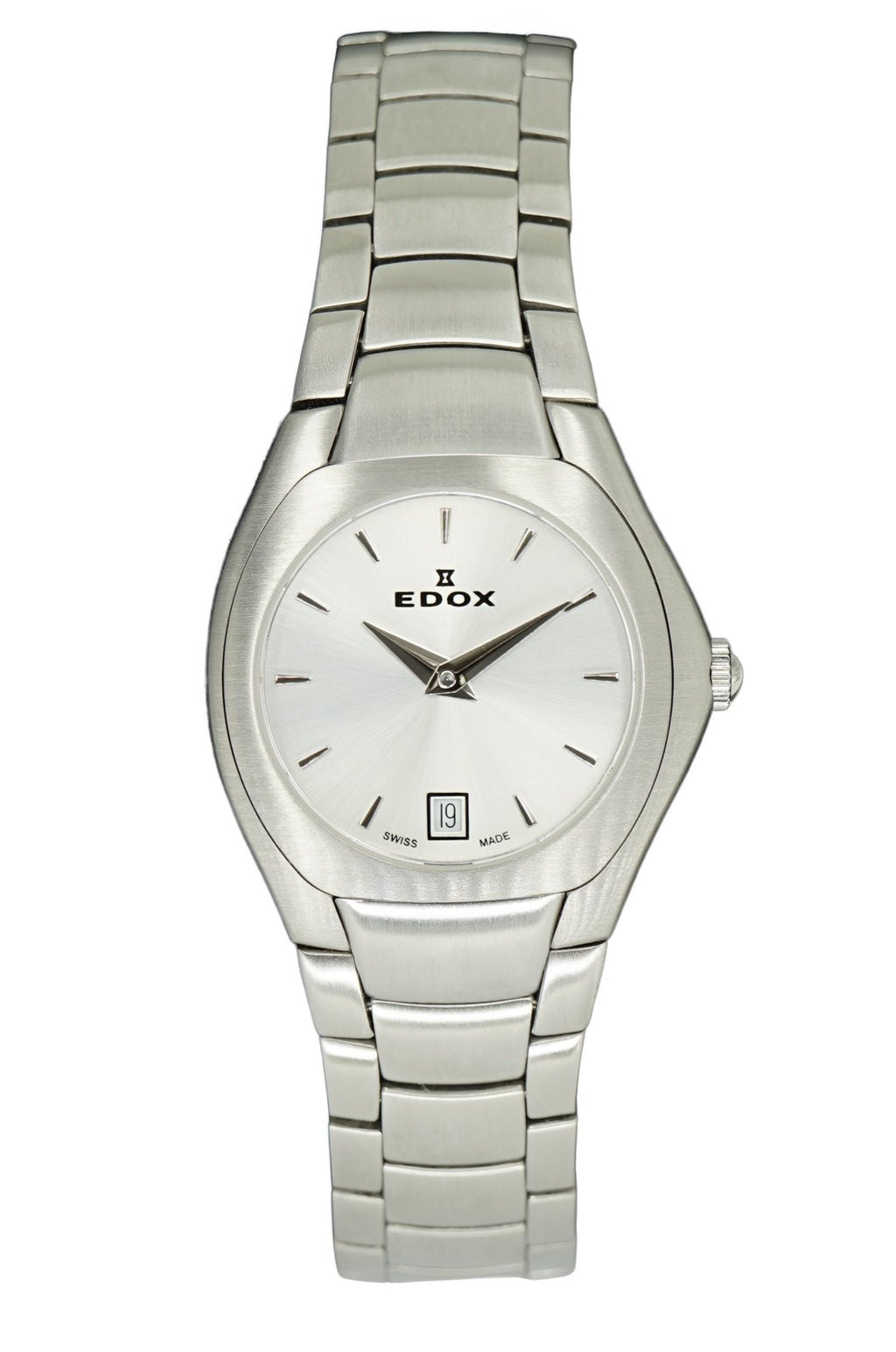 Reloj Edox Classic Mujer Plateado Esfera Blanca 28mm