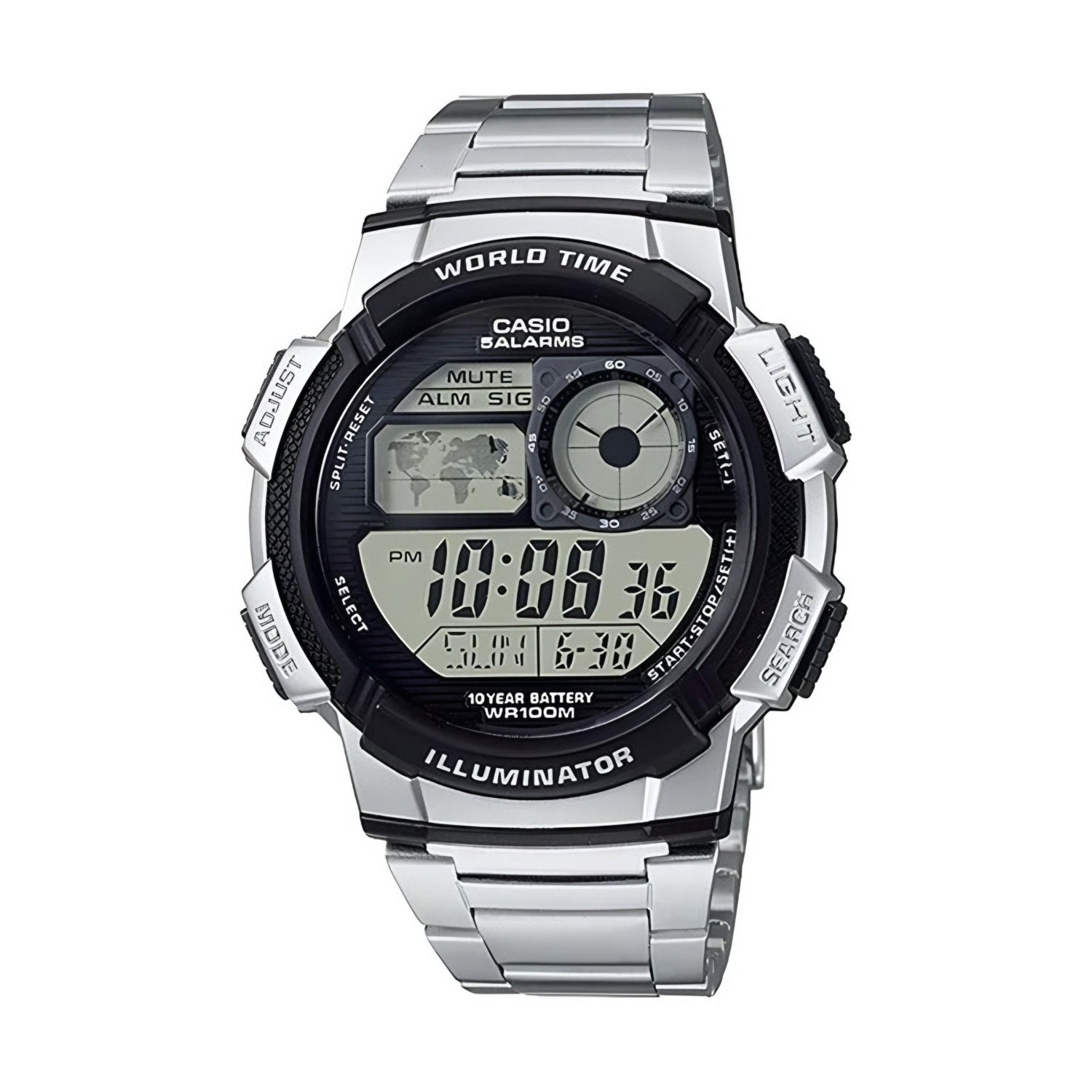 Reloj Casio Digital Acero Hombre AE-1000WD-1AVDF