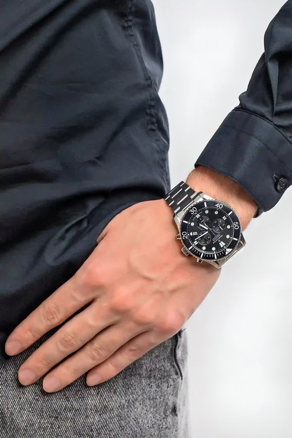 Reloj Claude Bernard Chronograph Hombre Acero 10252.3NBMNIB