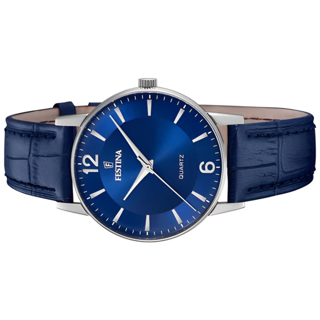 Reloj Festina F20690/3 Cuero Azul Clasico Hombre