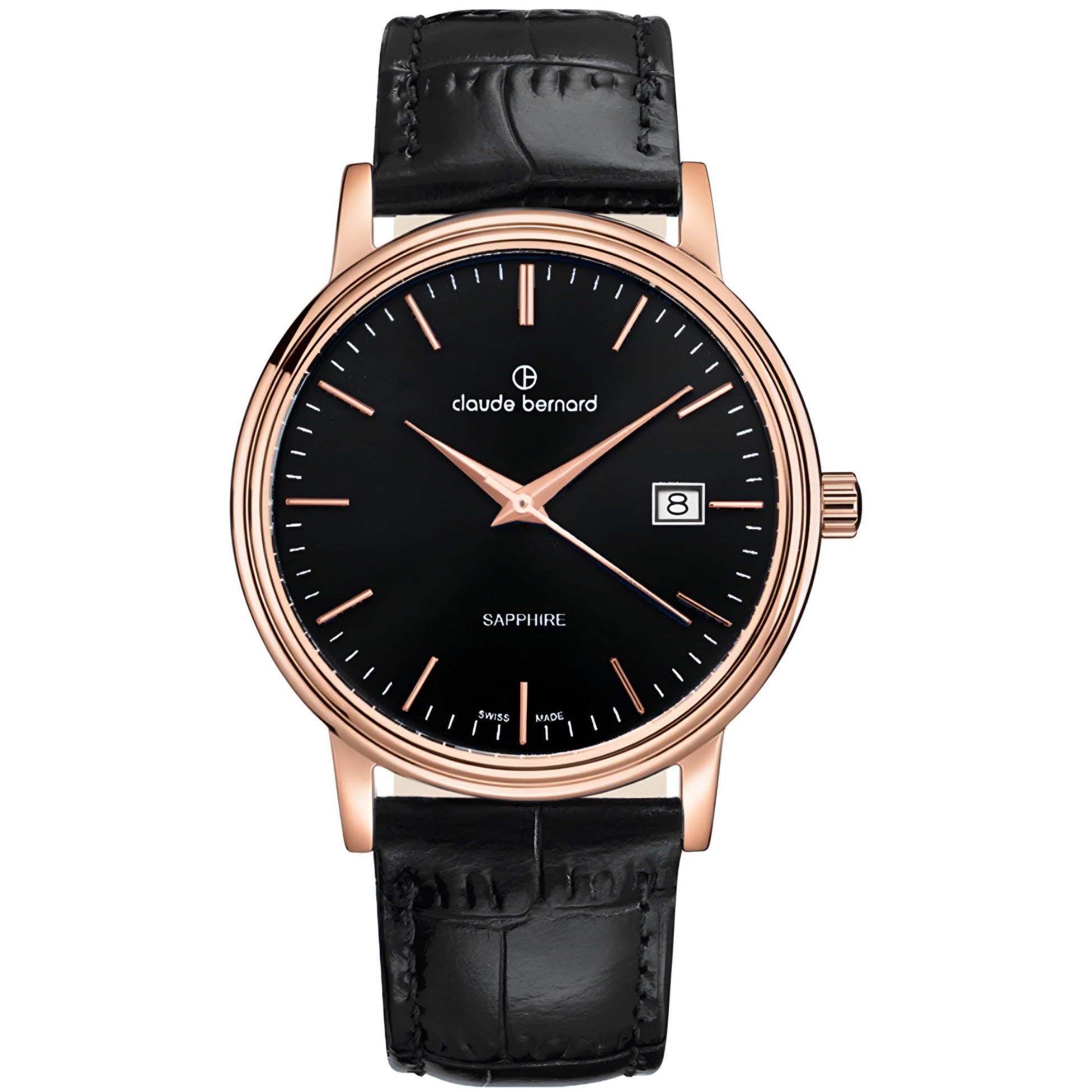 Reloj Claude Bernard Classic Esfera Negra Hombre