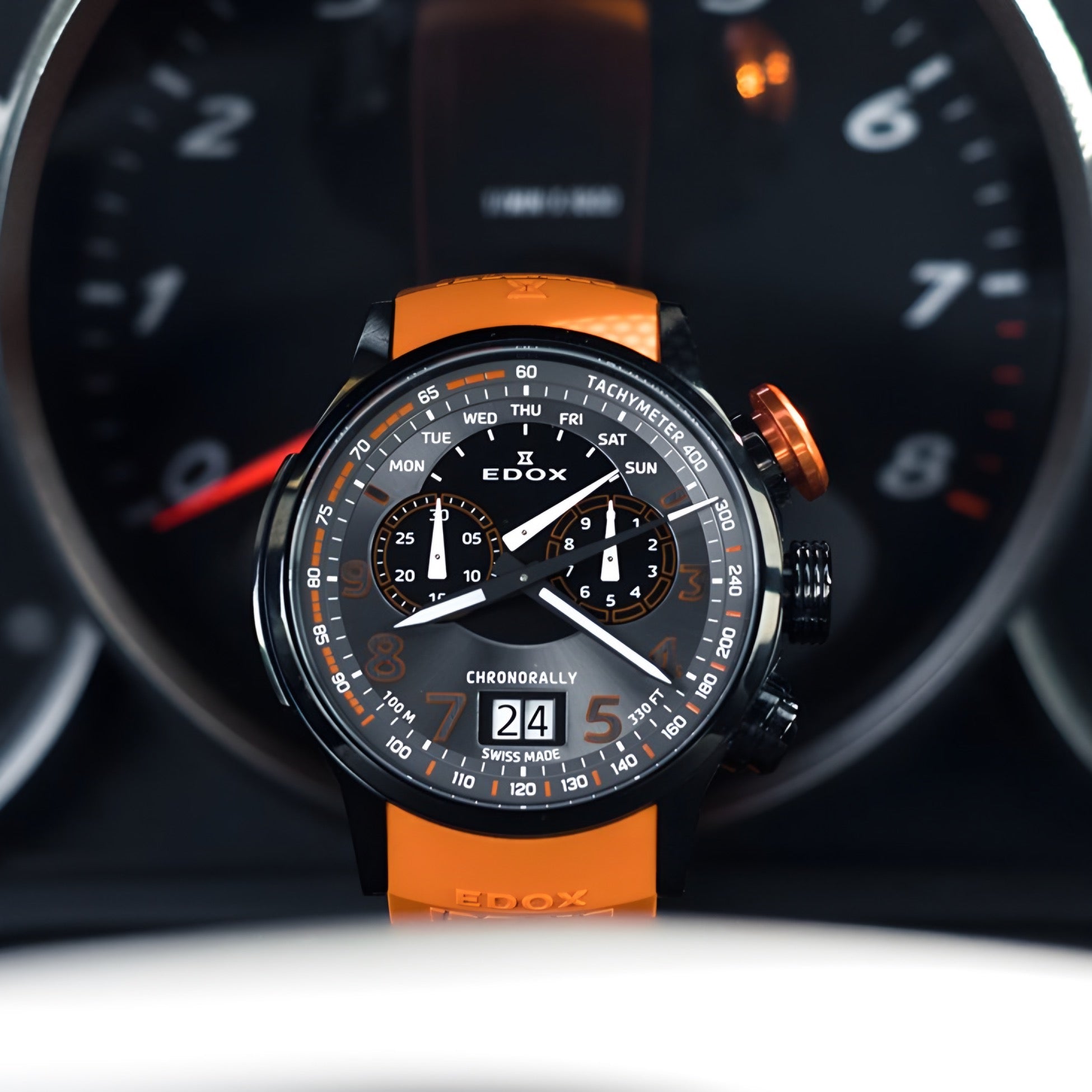 Reloj Edox Chronorally Chronograph Hombre 38001.TINNO3NO3