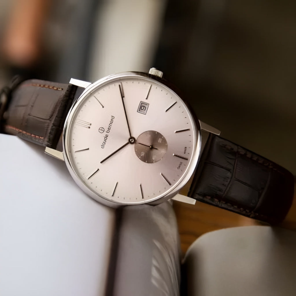 Reloj Claude Bernard Slim Line Cuero  Hombre