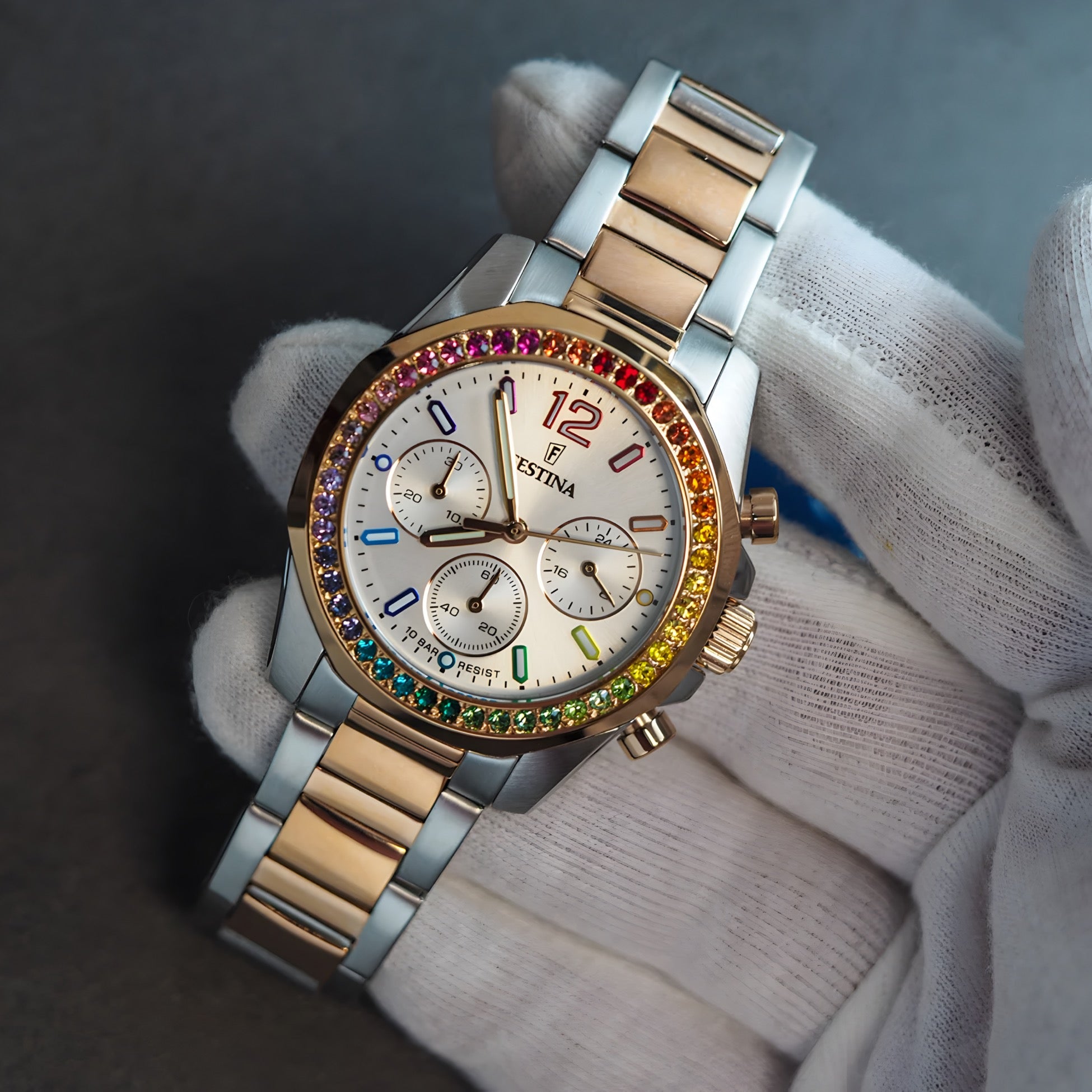 Reloj Festina F20608/2 Bicolor con Cronografo Mujer