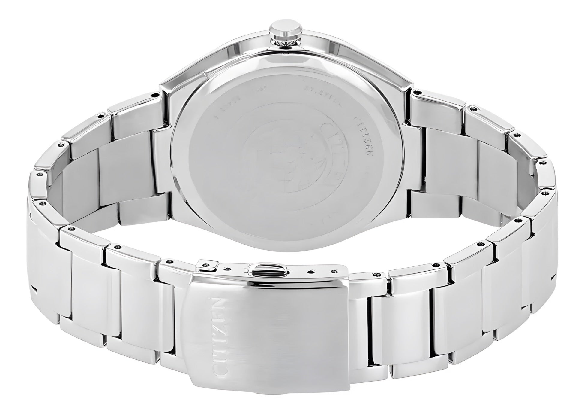 Reloj Citizen Hombre Aw1370-51f de Acero Inoxidable Color de Correa y Bisel Plateado
