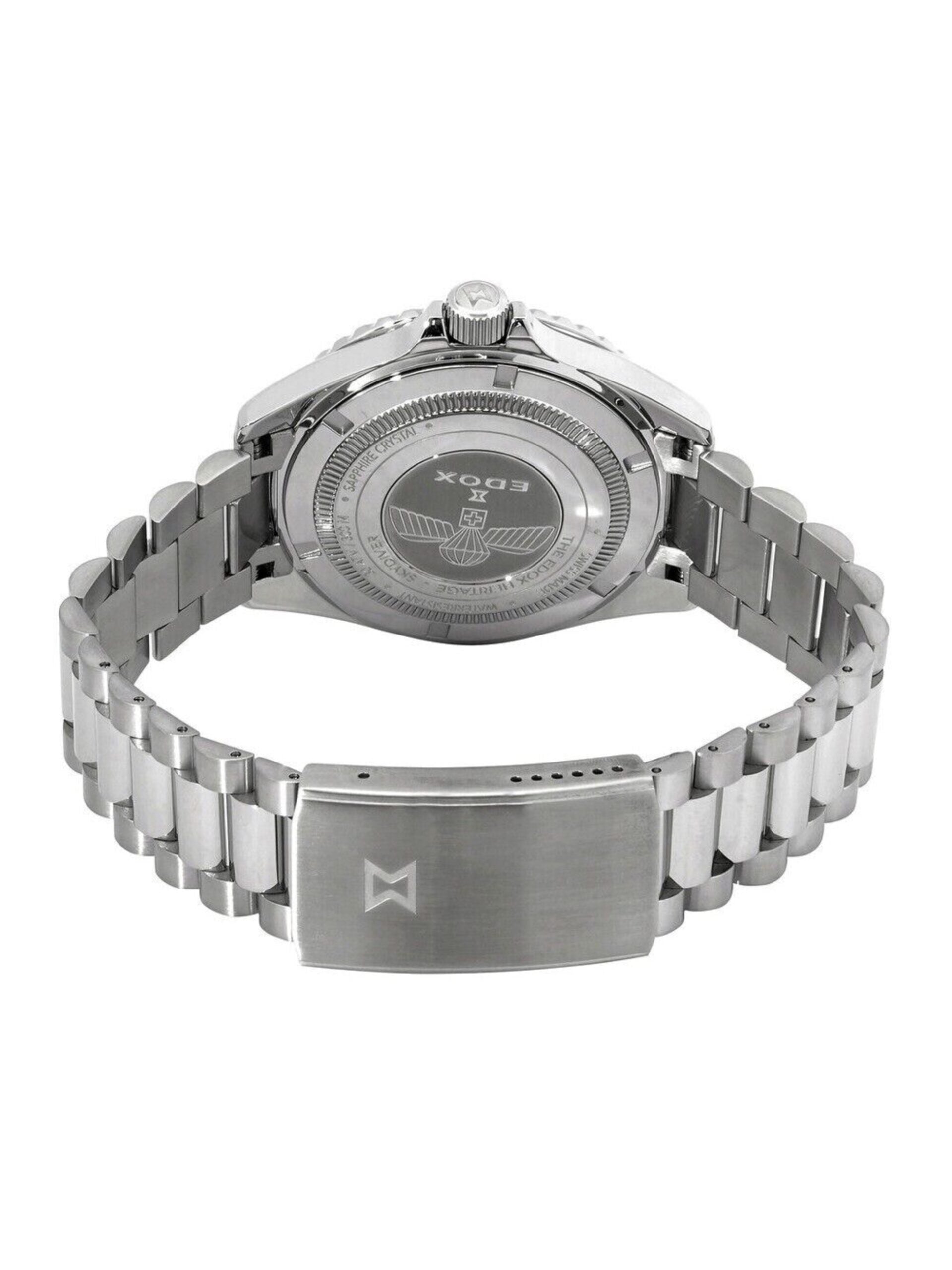 Reloj Edox Sky Diver Black Automatic Hombre