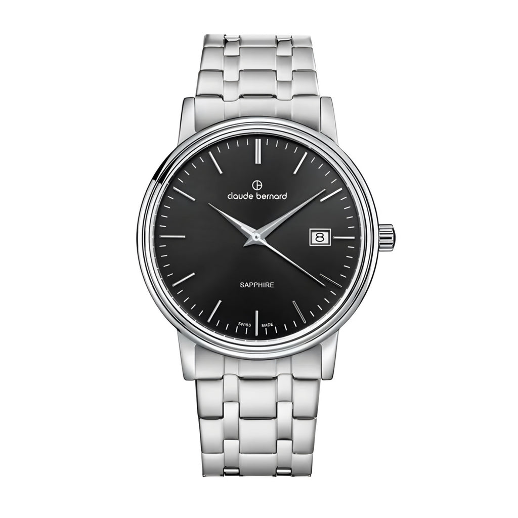 Reloj Claude Bernard Classic Esfera Negra Hombre