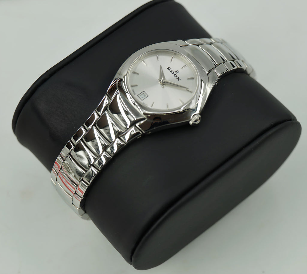 Reloj Edox Classic Mujer Acero Blanco Pulido
