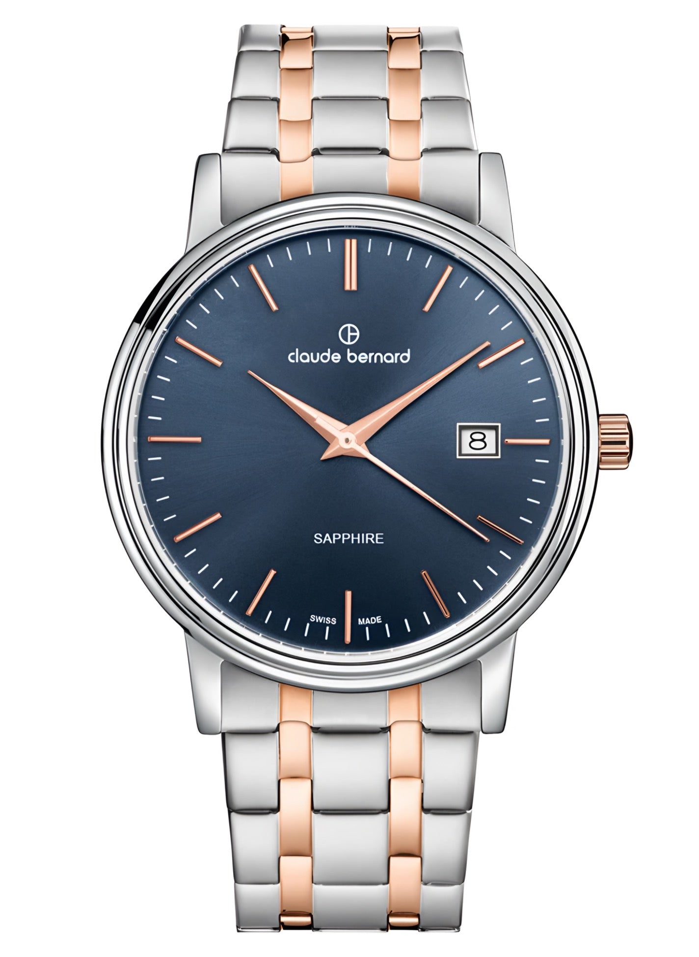 Reloj Claude Bernard Classic Esfera Azul 28mm Mujer