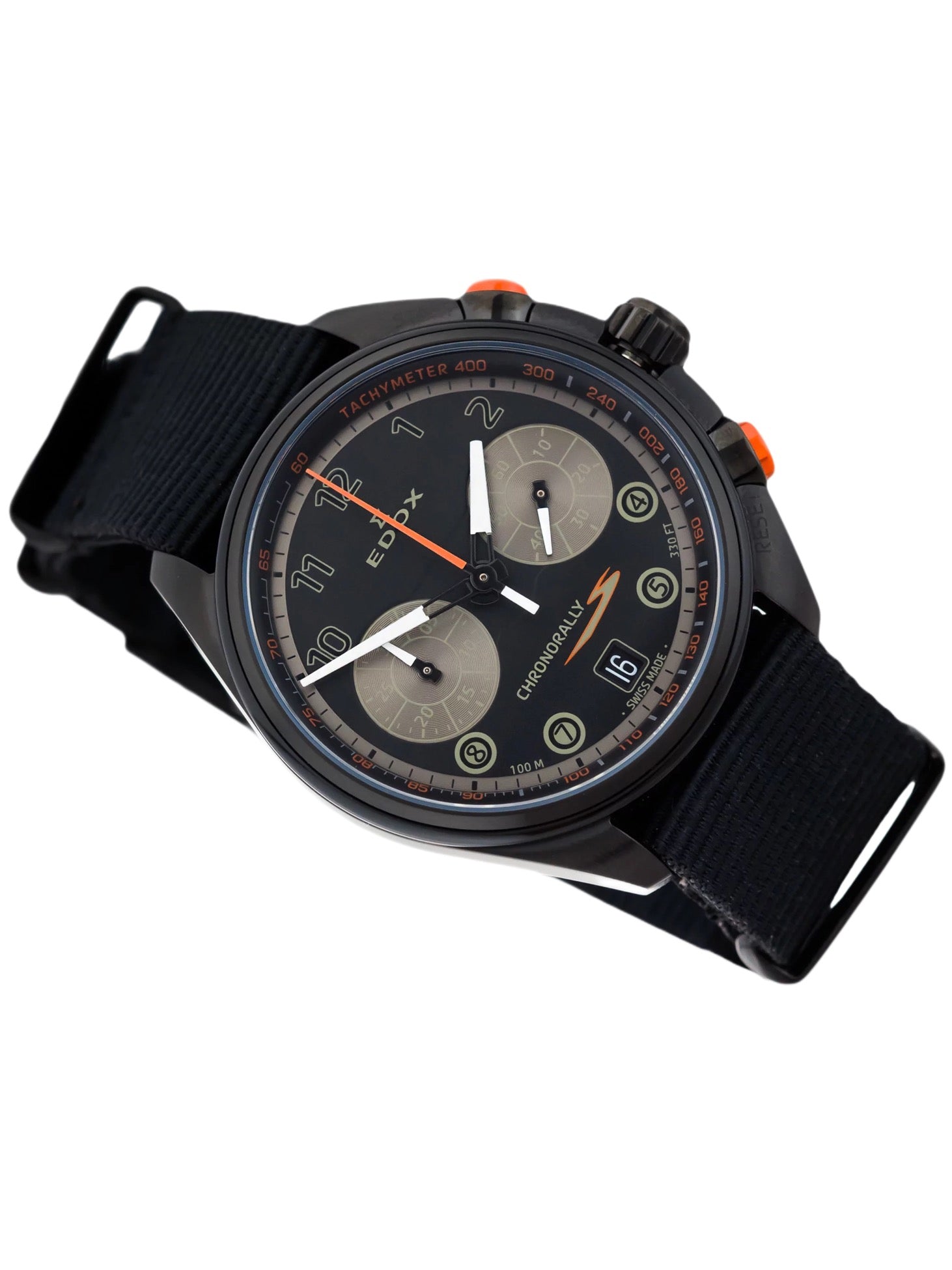 Reloj Edox Chronorally Black Hombre