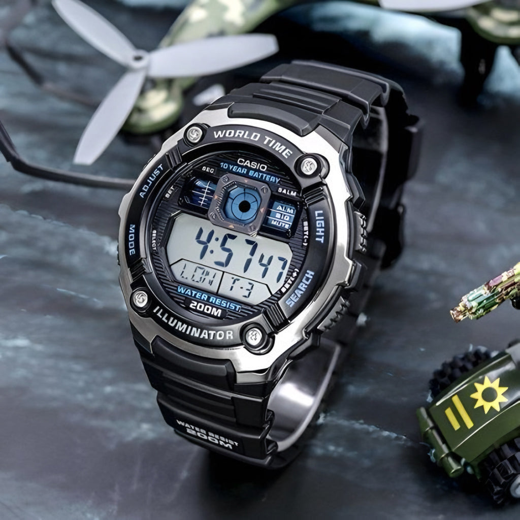 Reloj Casio Hombre Resina Negro AE-2000W-1AVDF