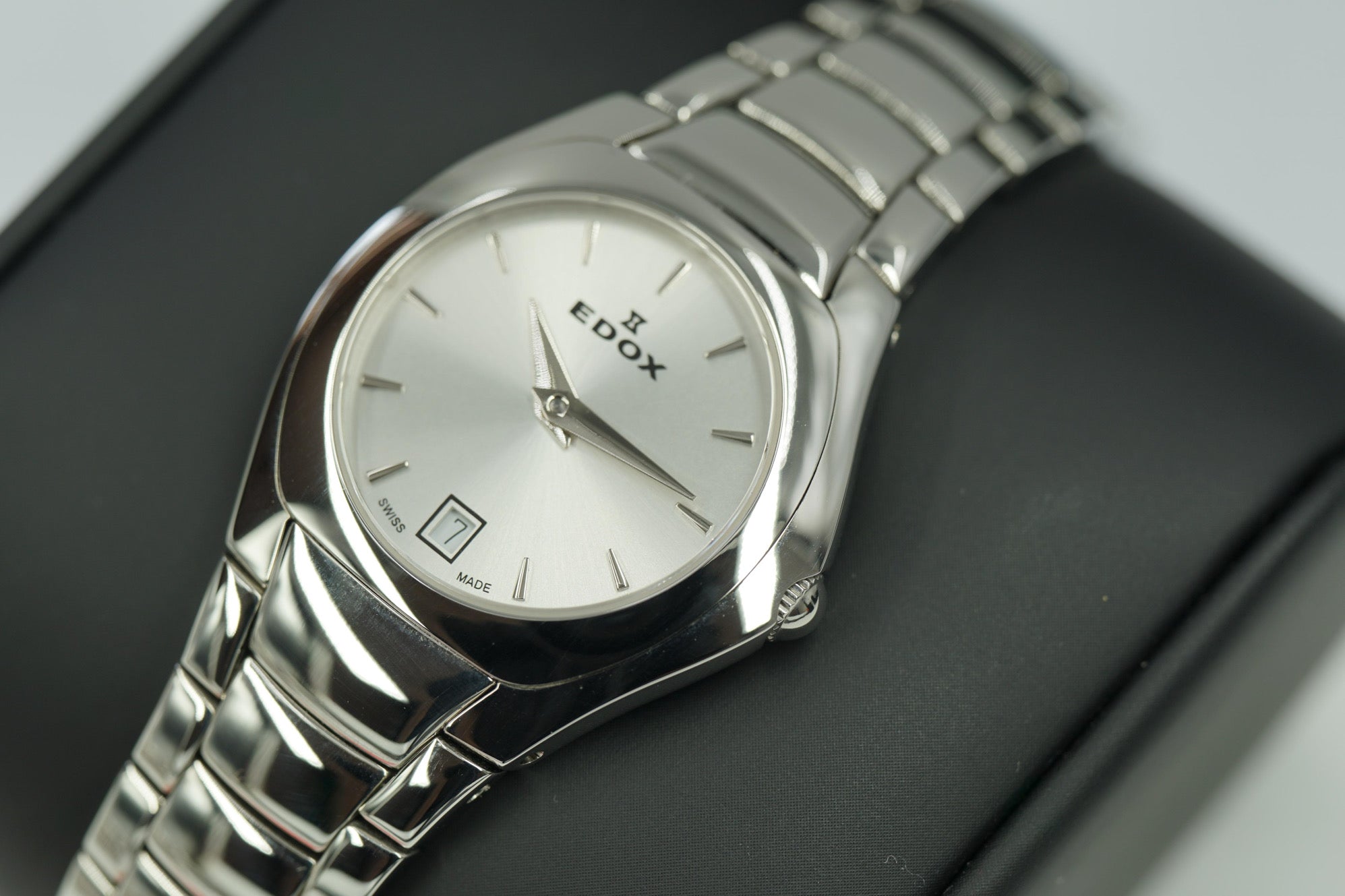 Reloj Edox Classic Mujer Acero Blanco Pulido