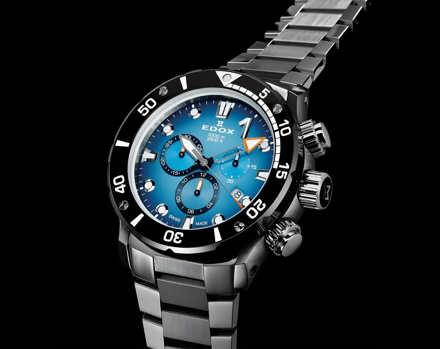 Reloj Edox Chronograph Esfera Azul Hombre 10242.TINMBUIDN