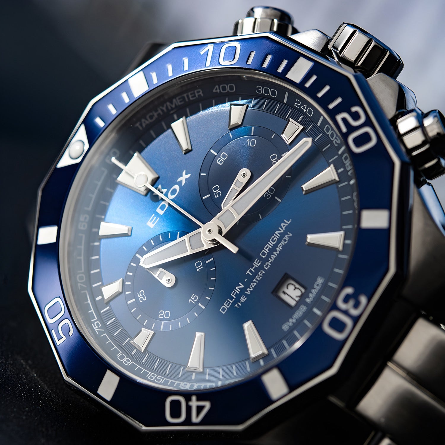 Reloj Edox Delfin The Original Chronograph Acero Hombre 10112.3BUMBUIN
