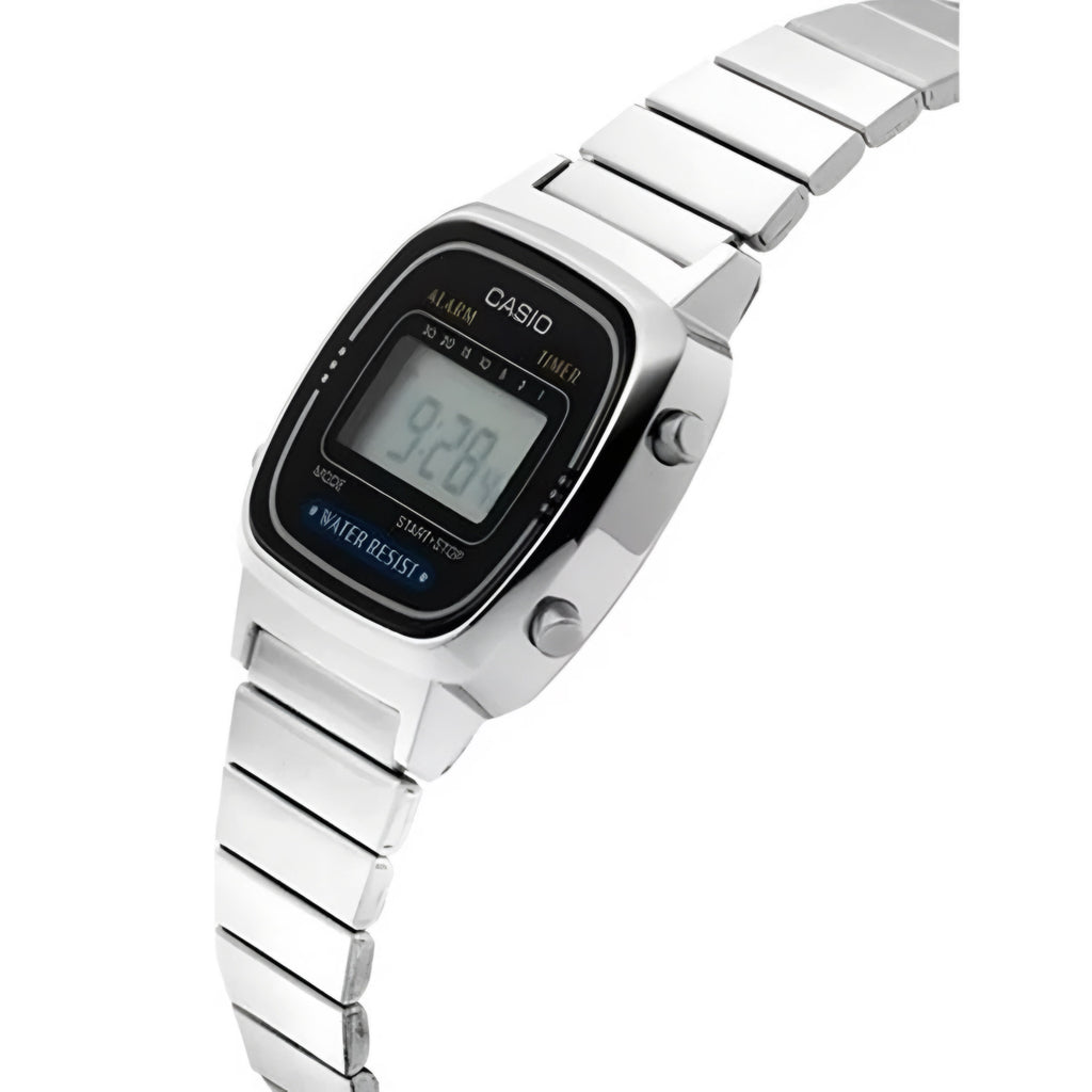 Reloj Casio LA-670WA-1DF Retro Plateado Mujer