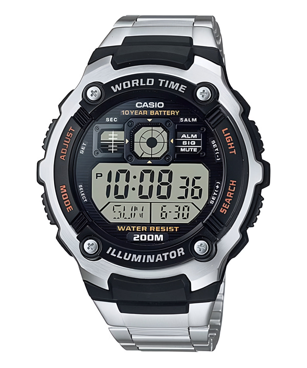Reloj Casio Hombre Acero AE-2000WD-1AVDF