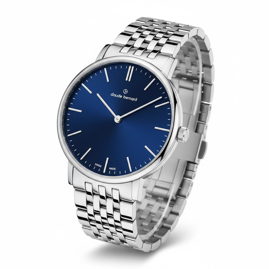 Reloj Claude Bernard Slim Line 39mm Silver Hombre 20234.3MBUIN
