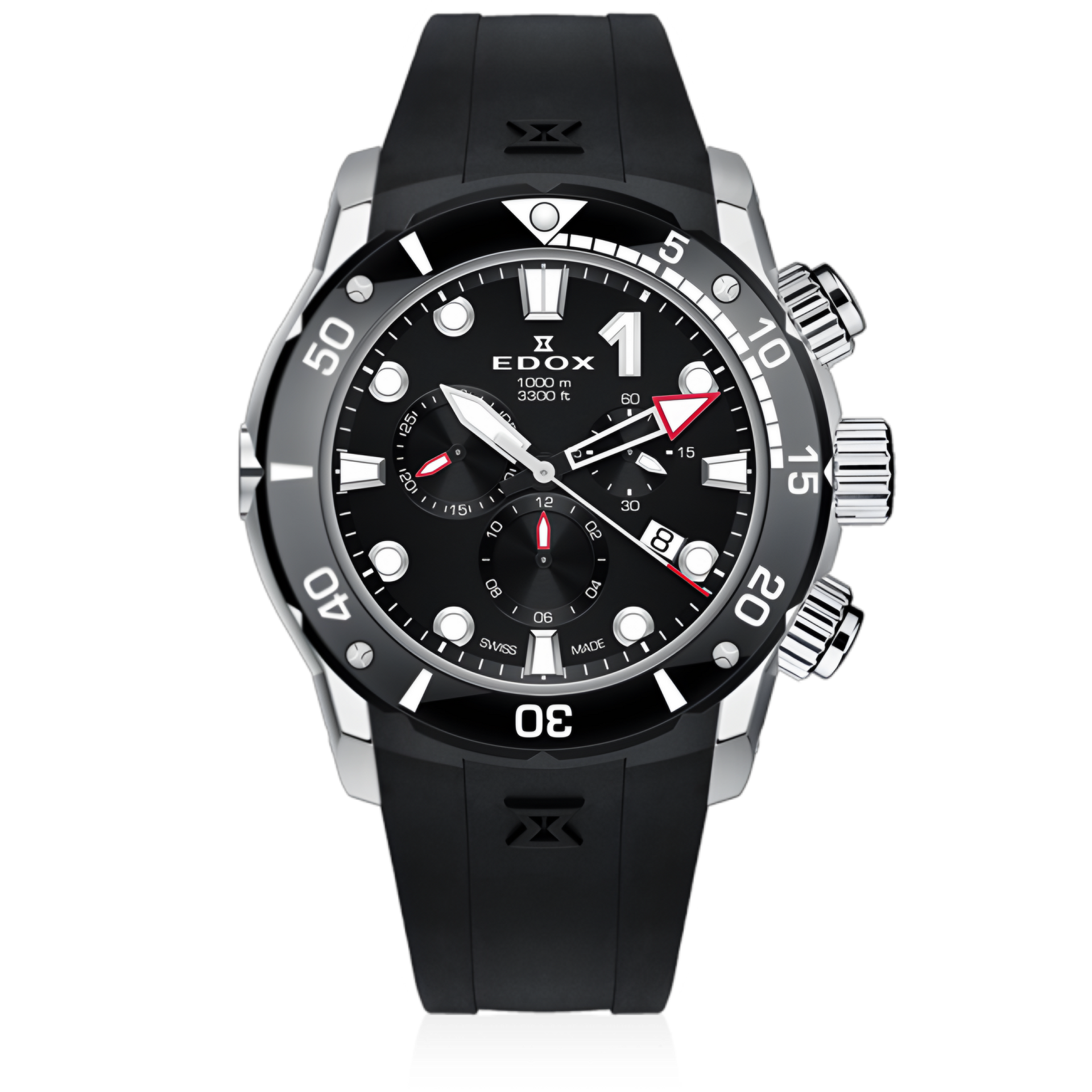 Reloj Edox Black Class One Chronograph Hombre 45mm | 10242.TINNIN