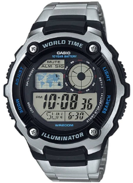 Reloj Casio AE-2100WD-1AVDF Plateado Hombre