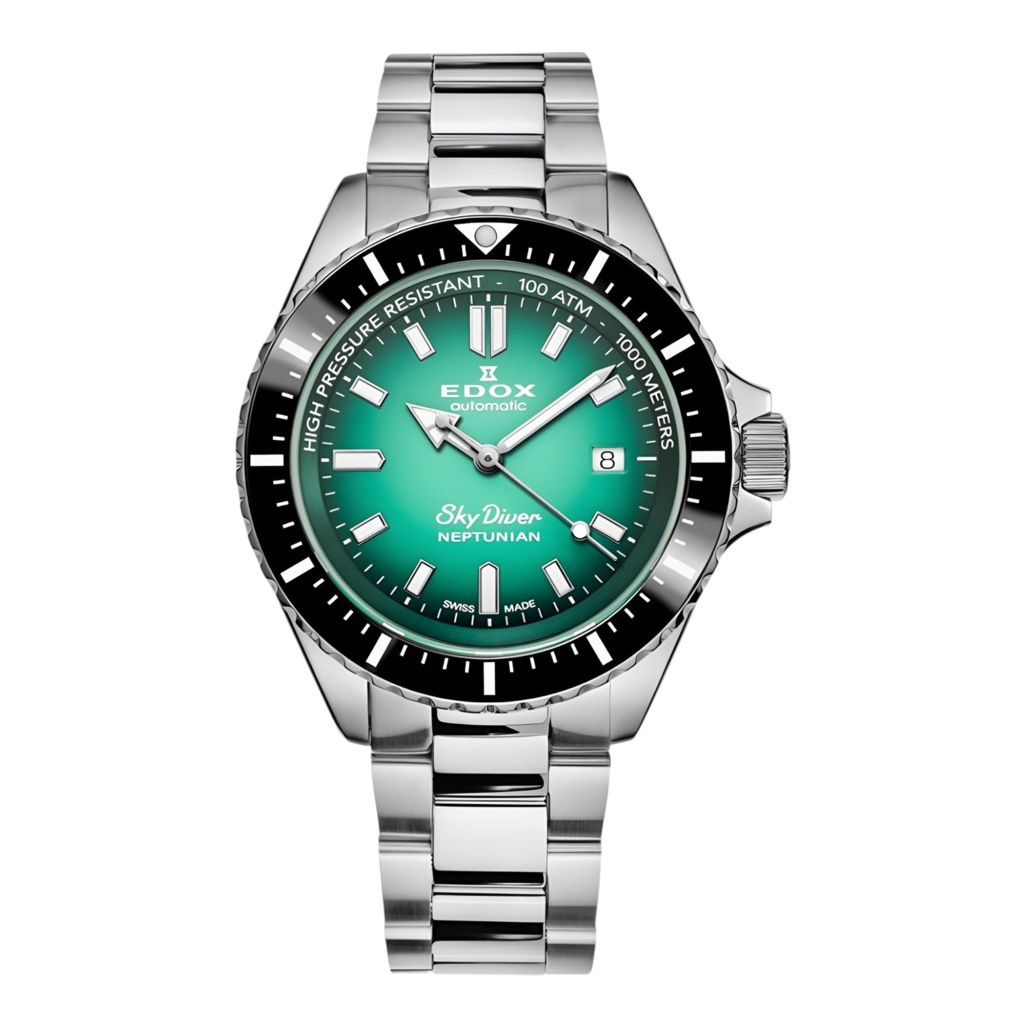 Reloj Edox Neptunian Automatic Hombre Verde 80120.3NMVDN