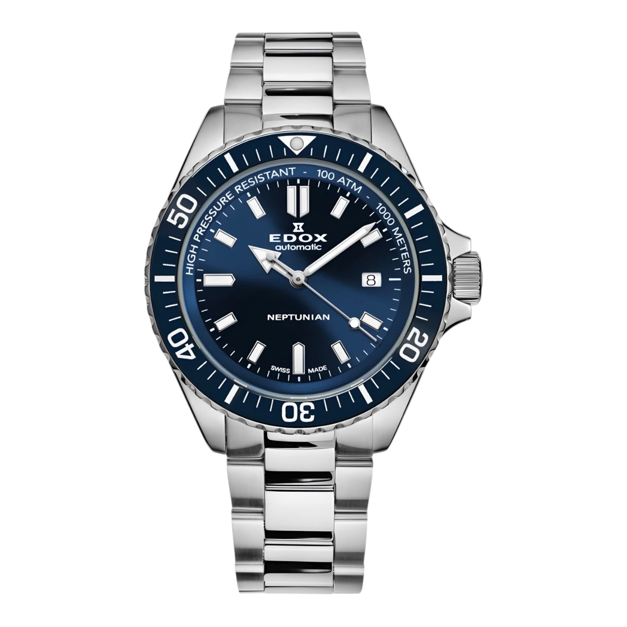 Reloj Edox Neptunian Automatic Hombre Azul 80120.3BUMBUF