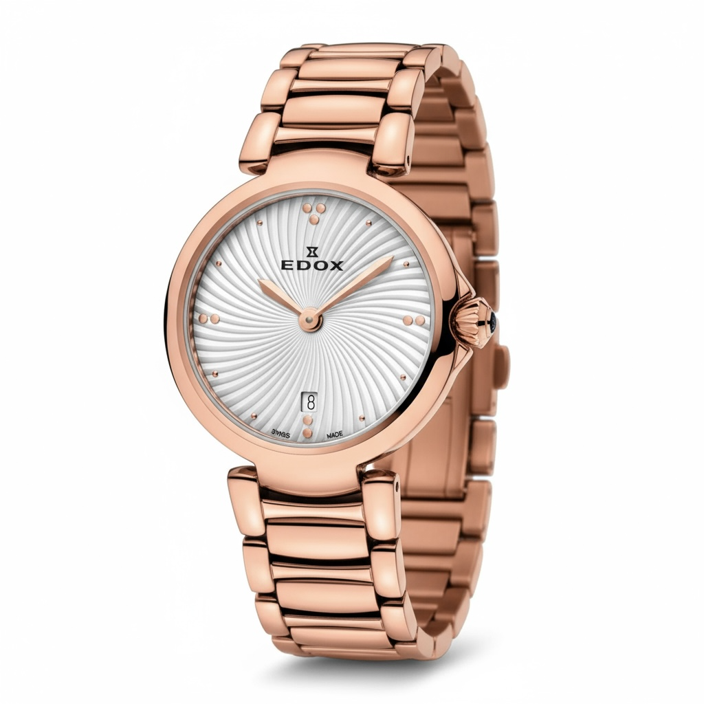 Reloj Edox La Passion Black Dial Mujer 57002.37RMNIR
