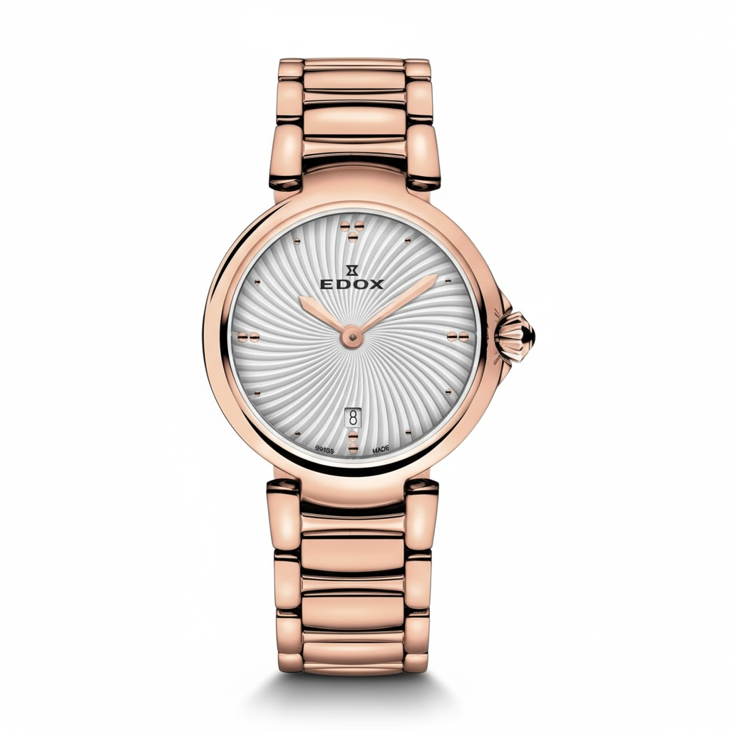 Reloj Edox La Passion Black Dial Mujer 57002.37RMNIR
